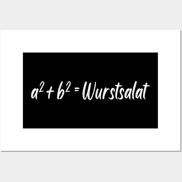 Mathe Wurstsalat Mathematiker Humor Wall Art by Foxxy Merch